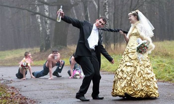 Самые смешные и нелепые свадебные снимки, 50 фото