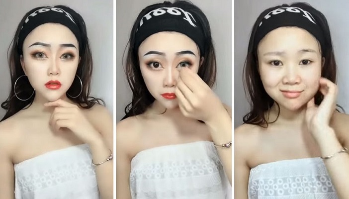 Как выглядят азиатские девушки после снятия мейкапа