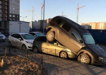 “Олени” на автомобильной парковке: 45 удачных примеров