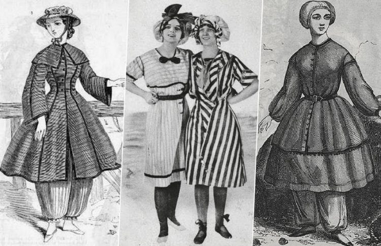 От платьев до бикини: эволюция купальников