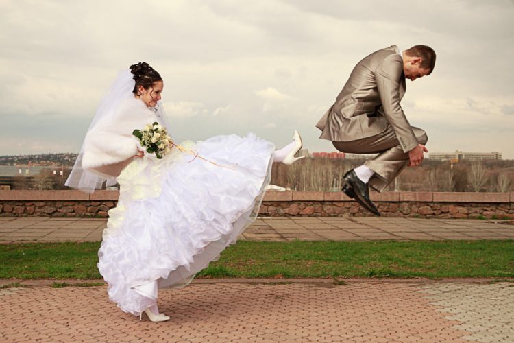 Joyful Nuptials: Candid and Comical Wedding Photo Selection