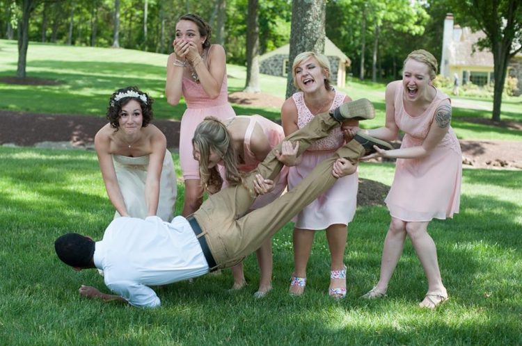 Joyful Nuptials: Candid and Comical Wedding Photo Selection