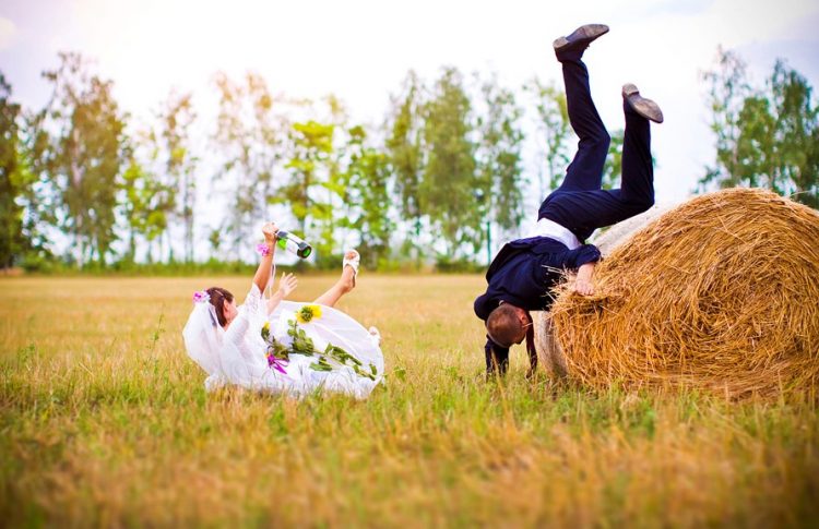 Joyful Nuptials: Candid and Comical Wedding Photo Selection