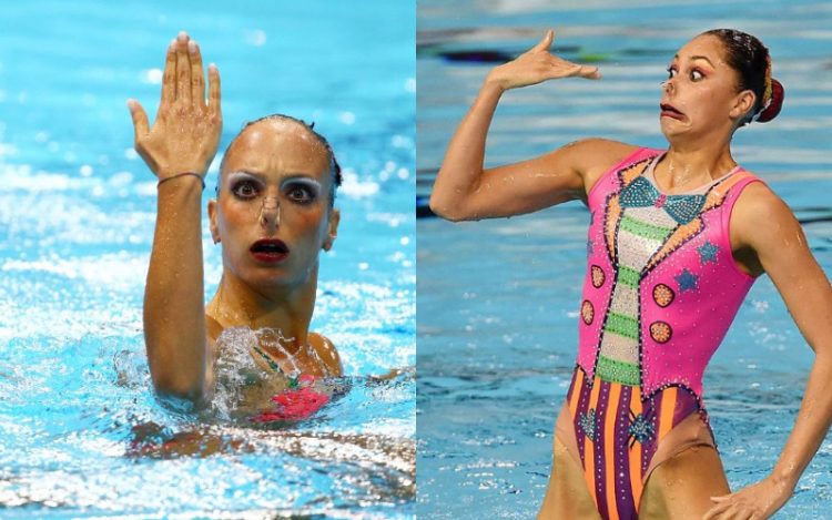 Sync and Giggle: A Whimsical Collection of Synchronized Swimming Photos